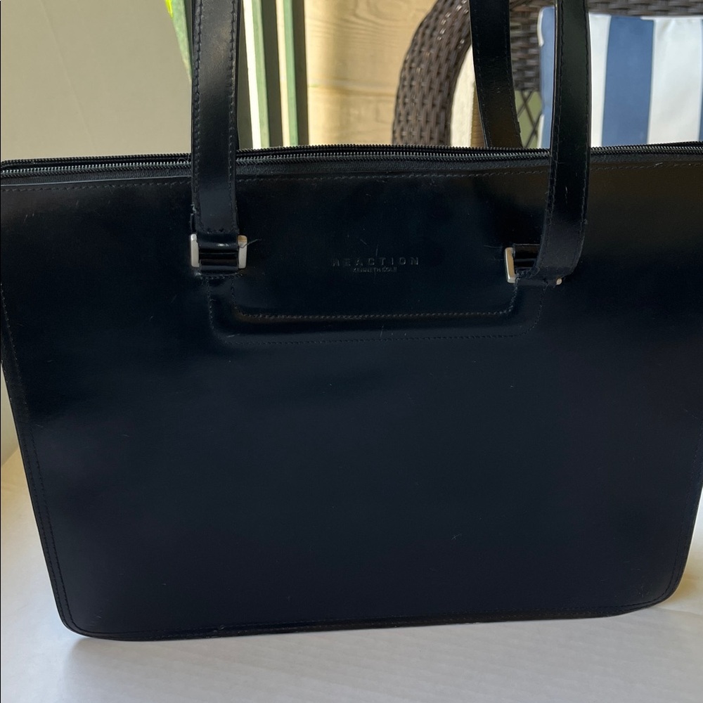 Reaction Kenneth Cole Sleek Black Tote
